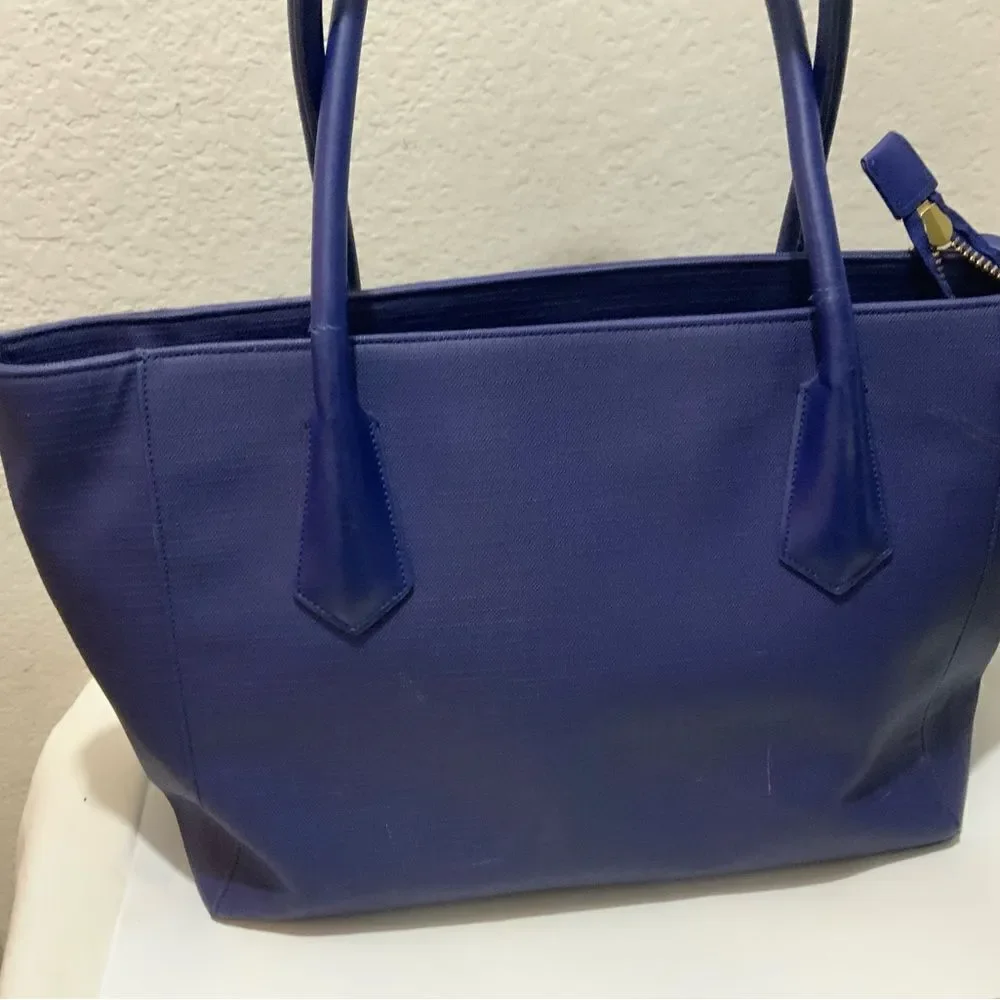 Dagne Dover Genuine Tote Bag Purse extra large Blue